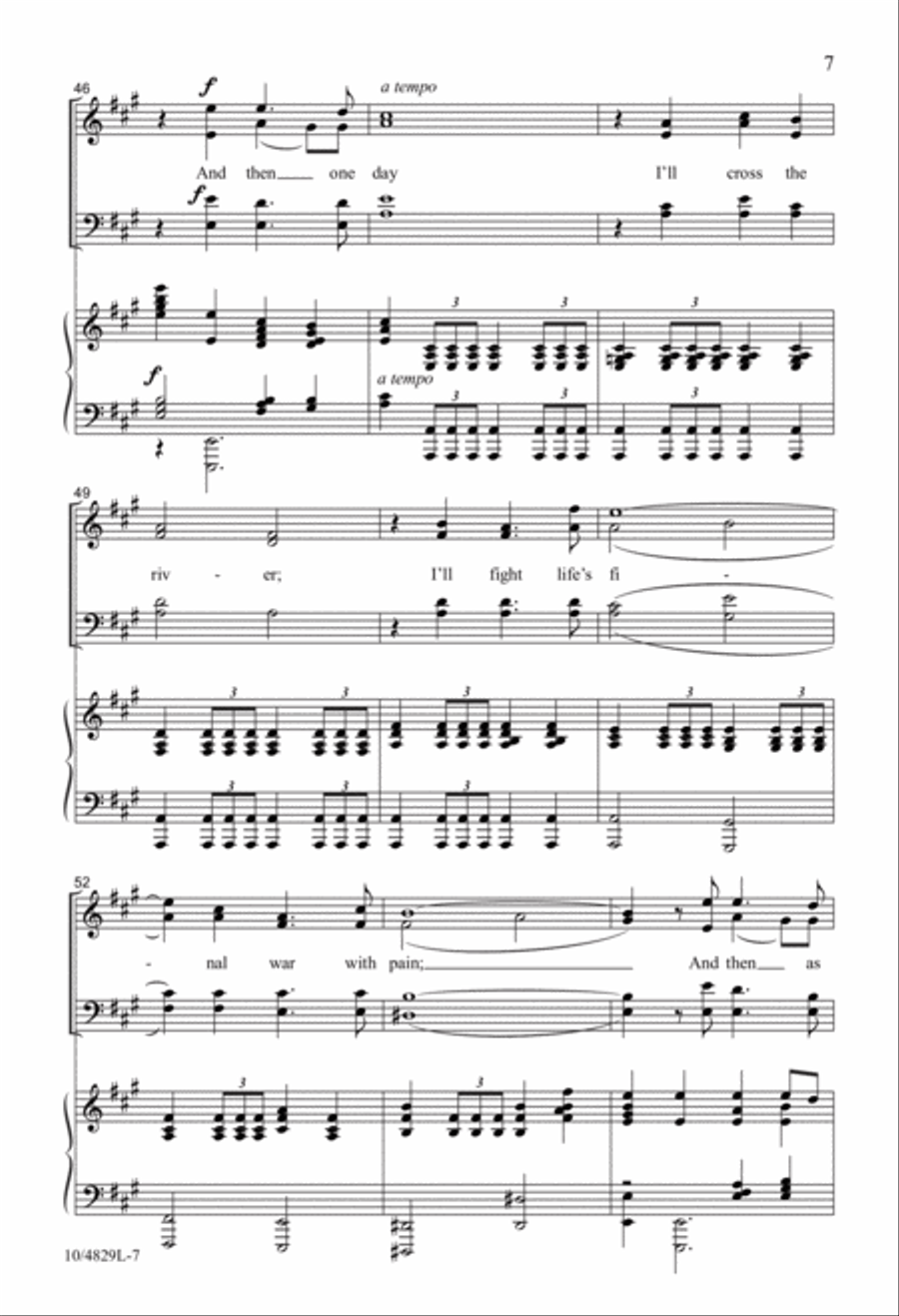 Because He Lives 4-Part scores gallery preview page 7