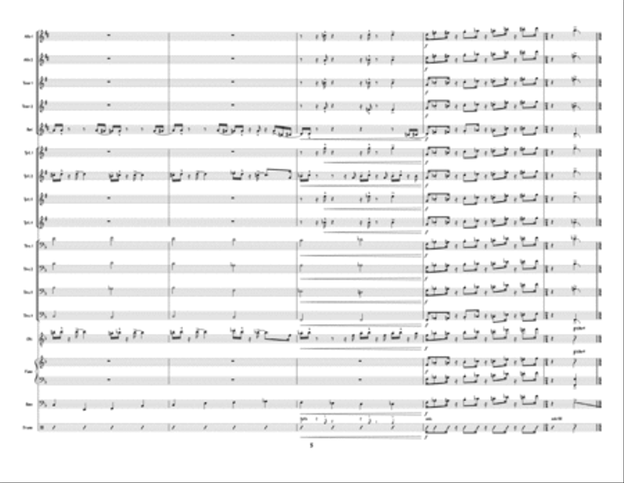 Scioto Shuffle - 17-piece Big Band Chart Jazz Ensemble scores gallery preview page 5