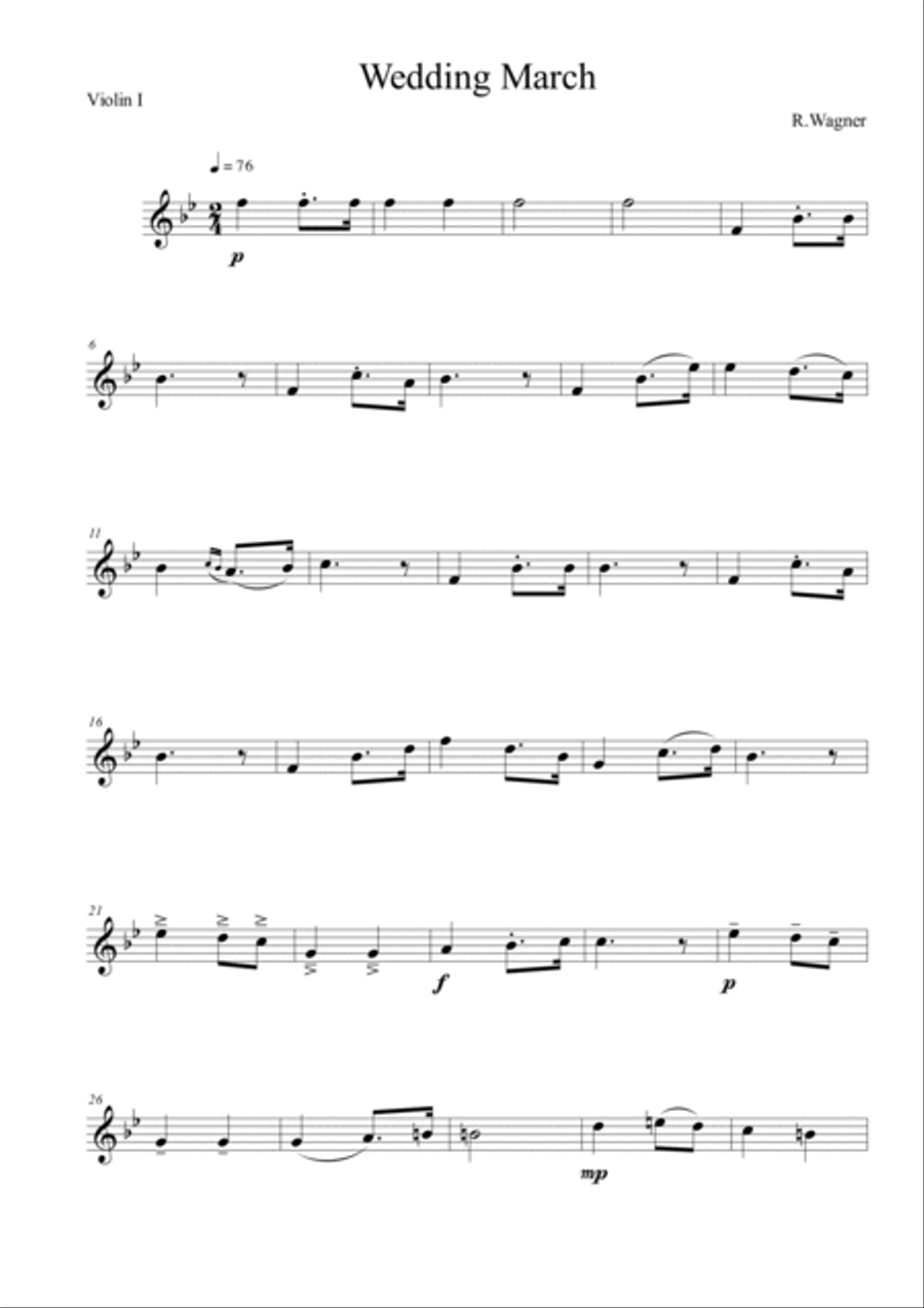 Wedding March Wedding March String Trio scores gallery preview page 5