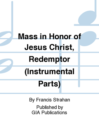 Book cover for Mass in Honor of Jesus Christ, Redemptor Hominis - Instrument edition