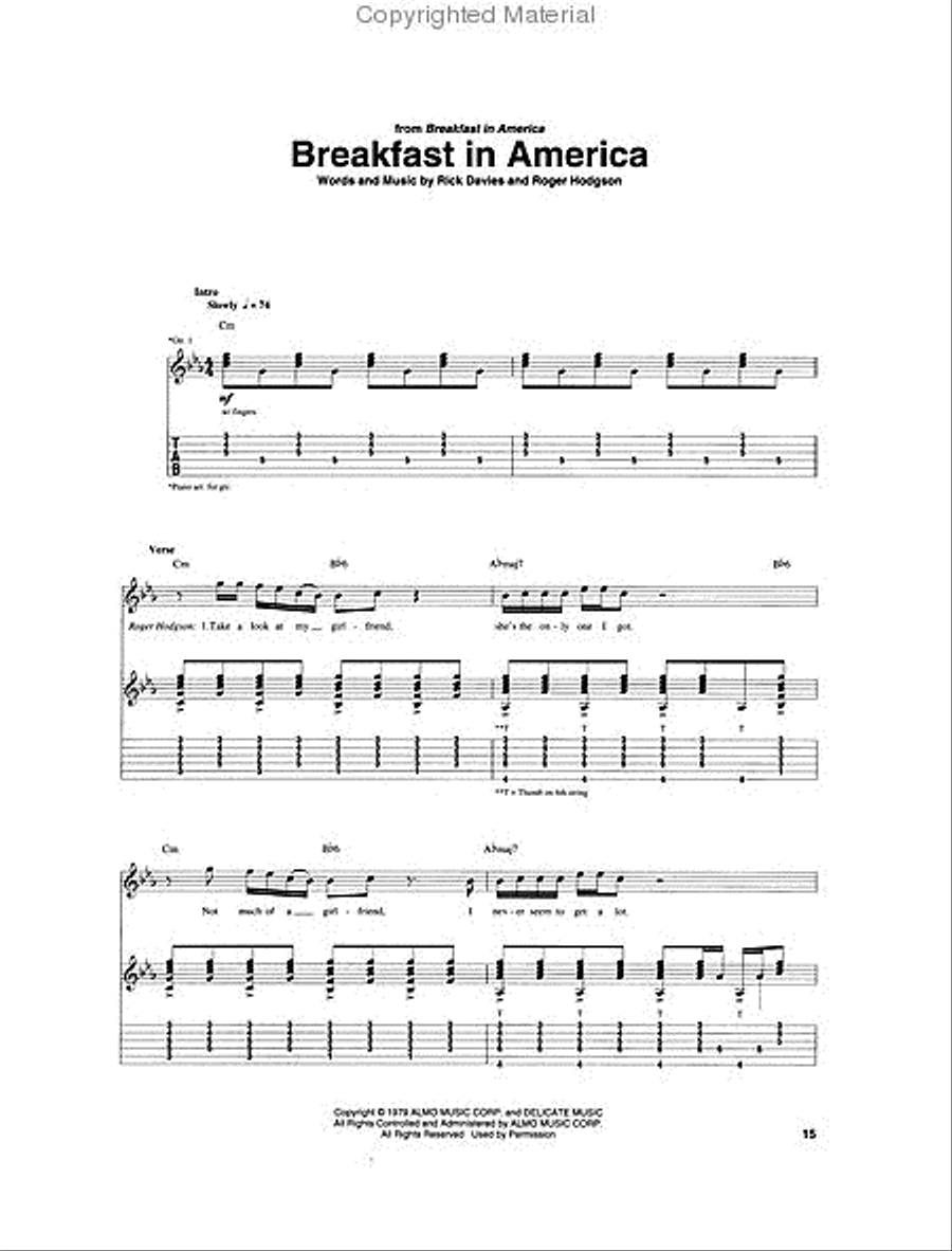 Best of Supertramp Electric Guitar scores gallery preview page 3