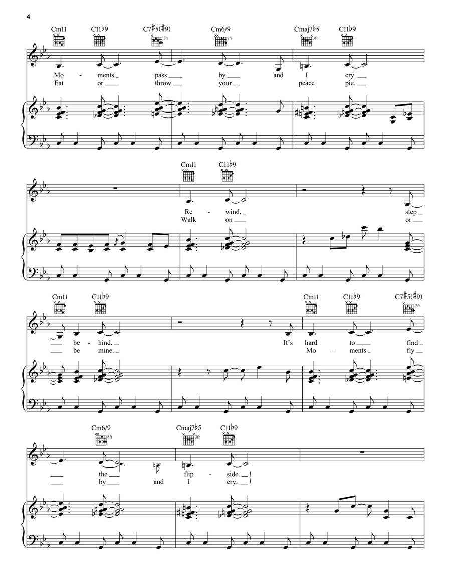 Flipside Piano, Vocal, Guitar scores gallery preview page 4