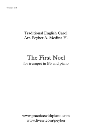 The First Noel, for trumpet in Bb and piano