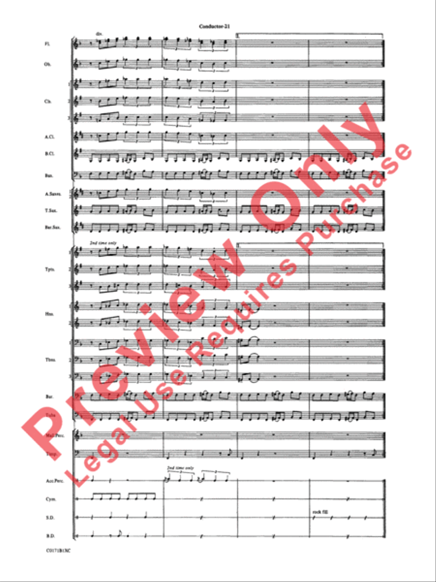 Mancini Magic Mancini Magic Concert Band scores gallery preview page 24