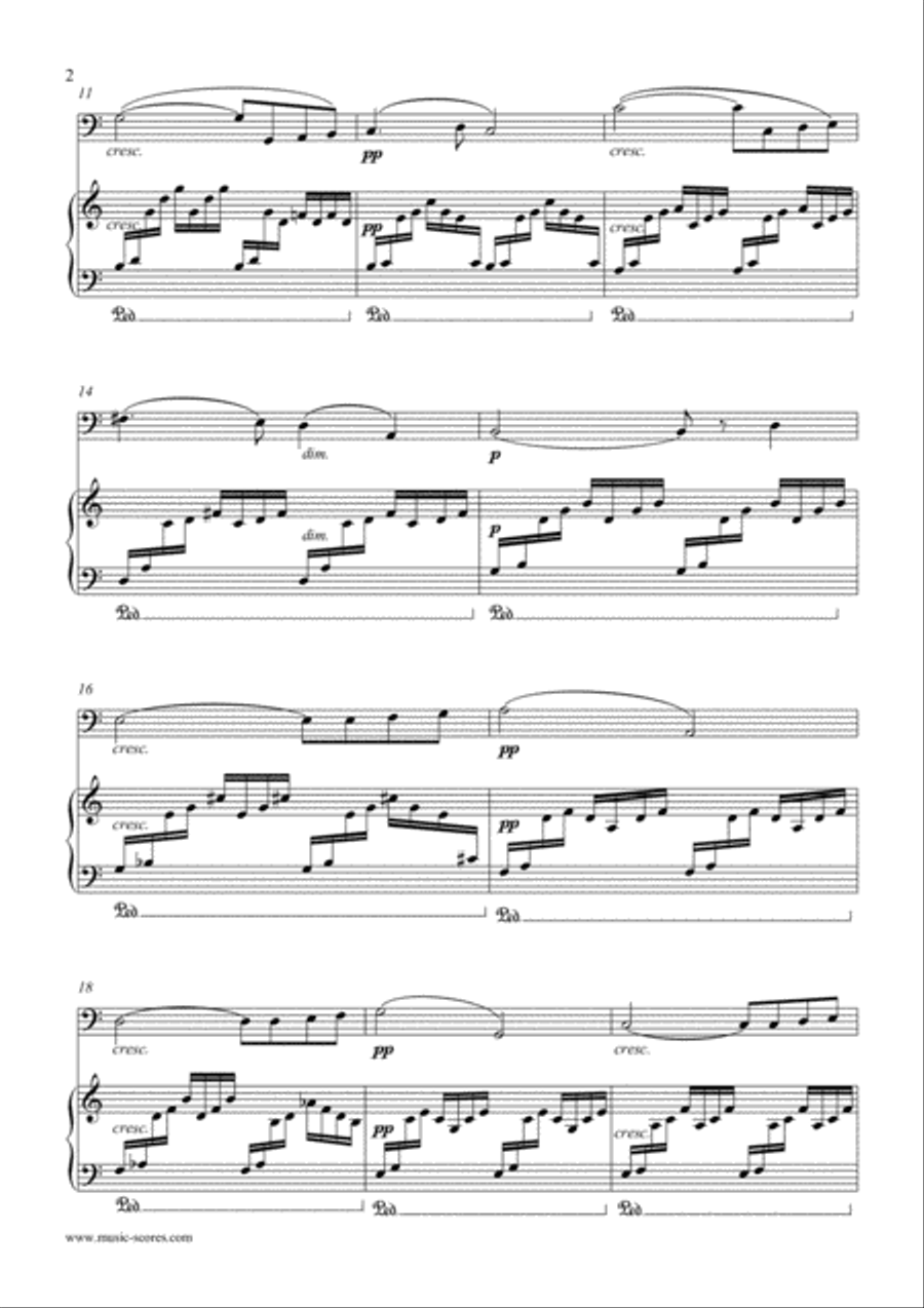 Ave Maria - Bassoon and Piano Bassoon Solo scores gallery preview page 2