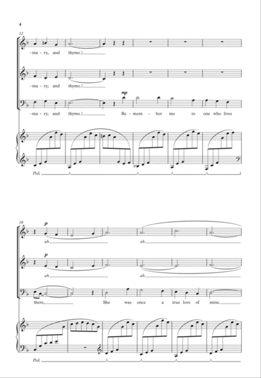 Scarborough Fair Scarborough Fair 3-Part scores gallery preview page 3