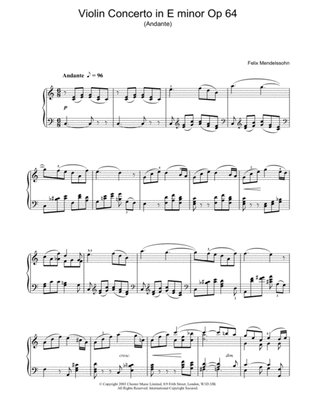 Book cover for Violin Concerto in E minor Op 64