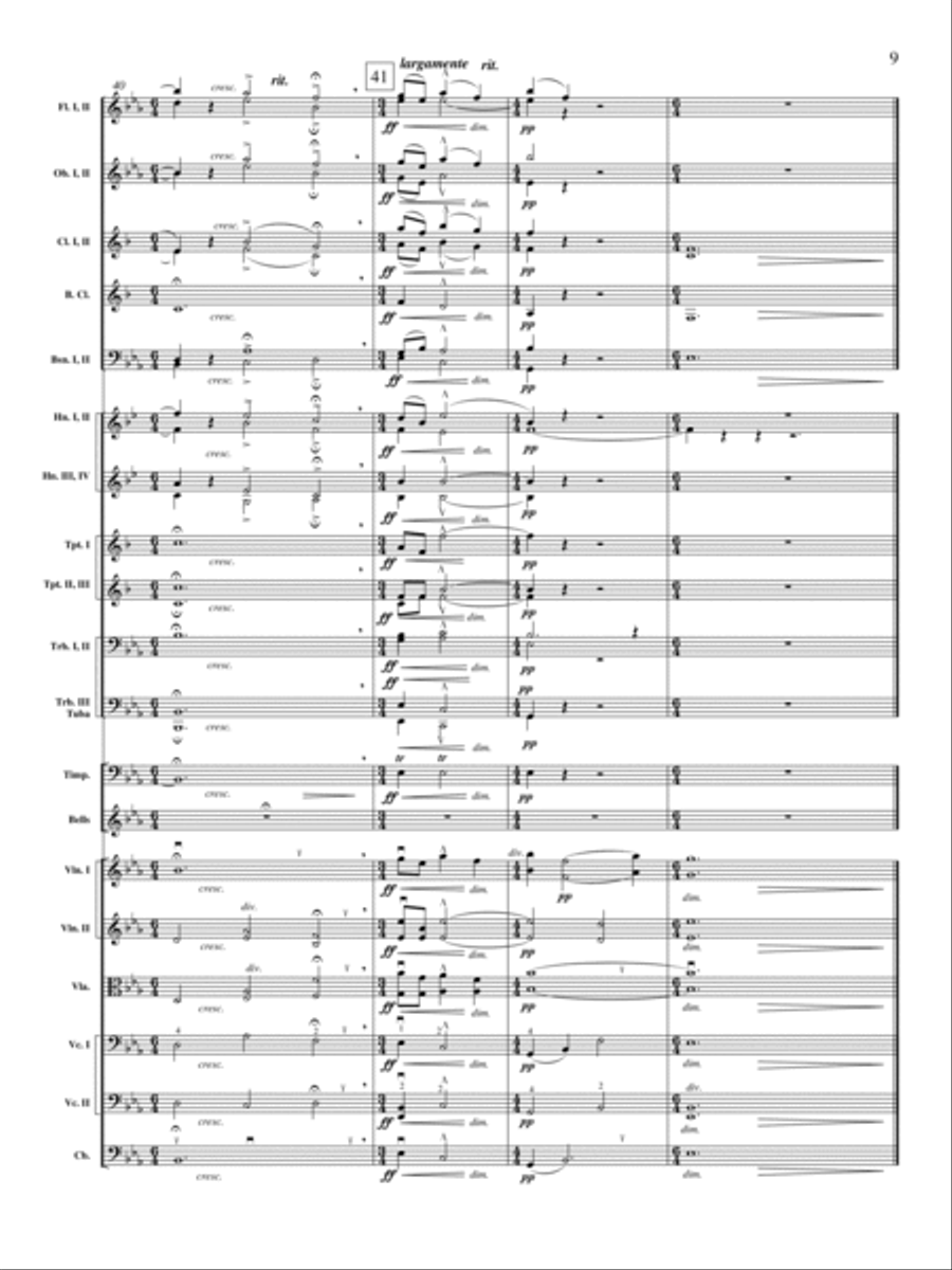 Enigma Variations, Op. 36: Nimrod Orchestra scores gallery preview page 10