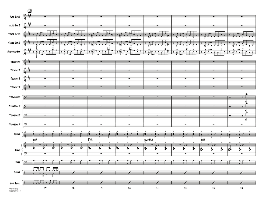 Libertango - Conductor Score (Full Score) Jazz Ensemble scores gallery preview page 4