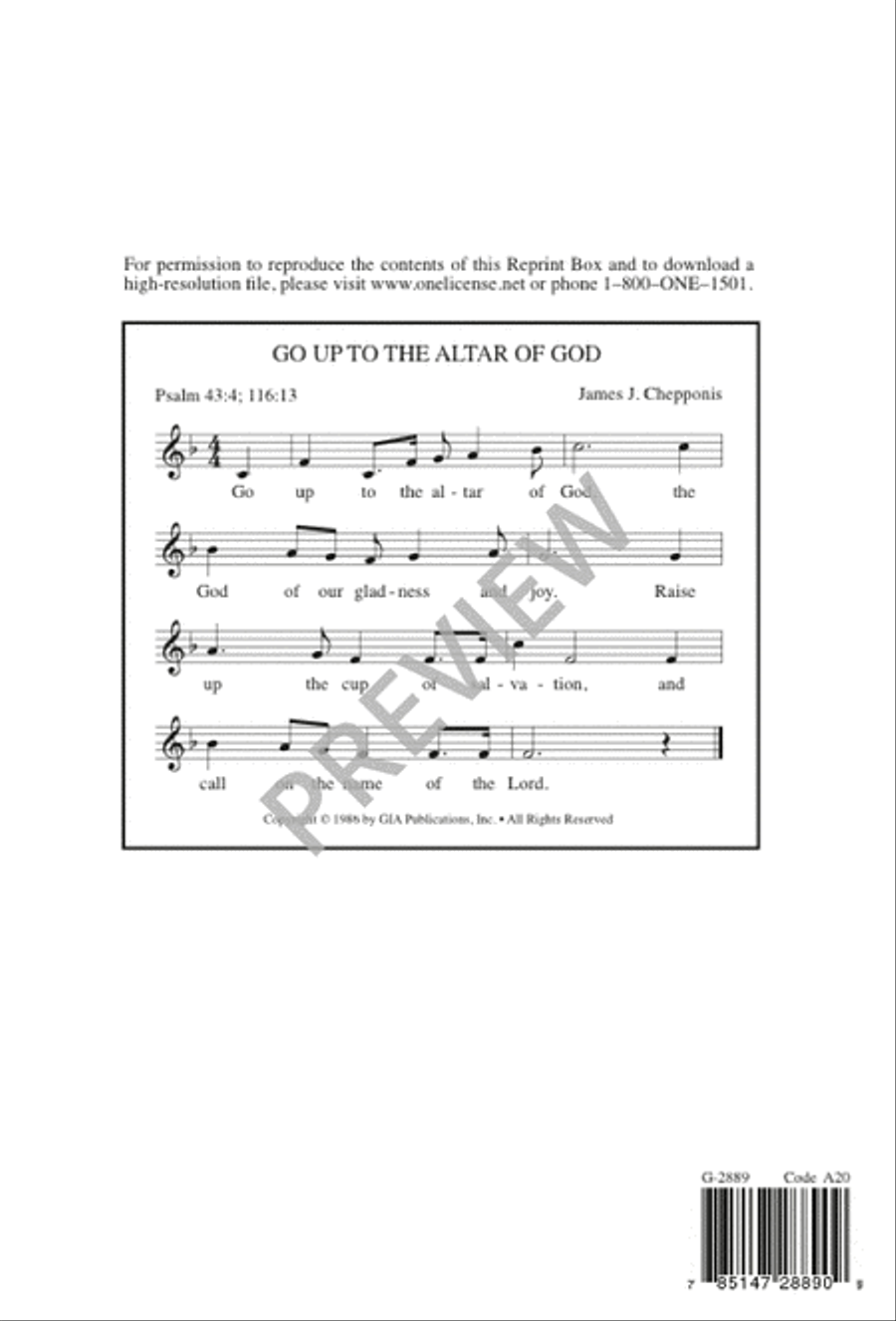 Go Up to the Altar of God 4-Part scores gallery preview page 21
