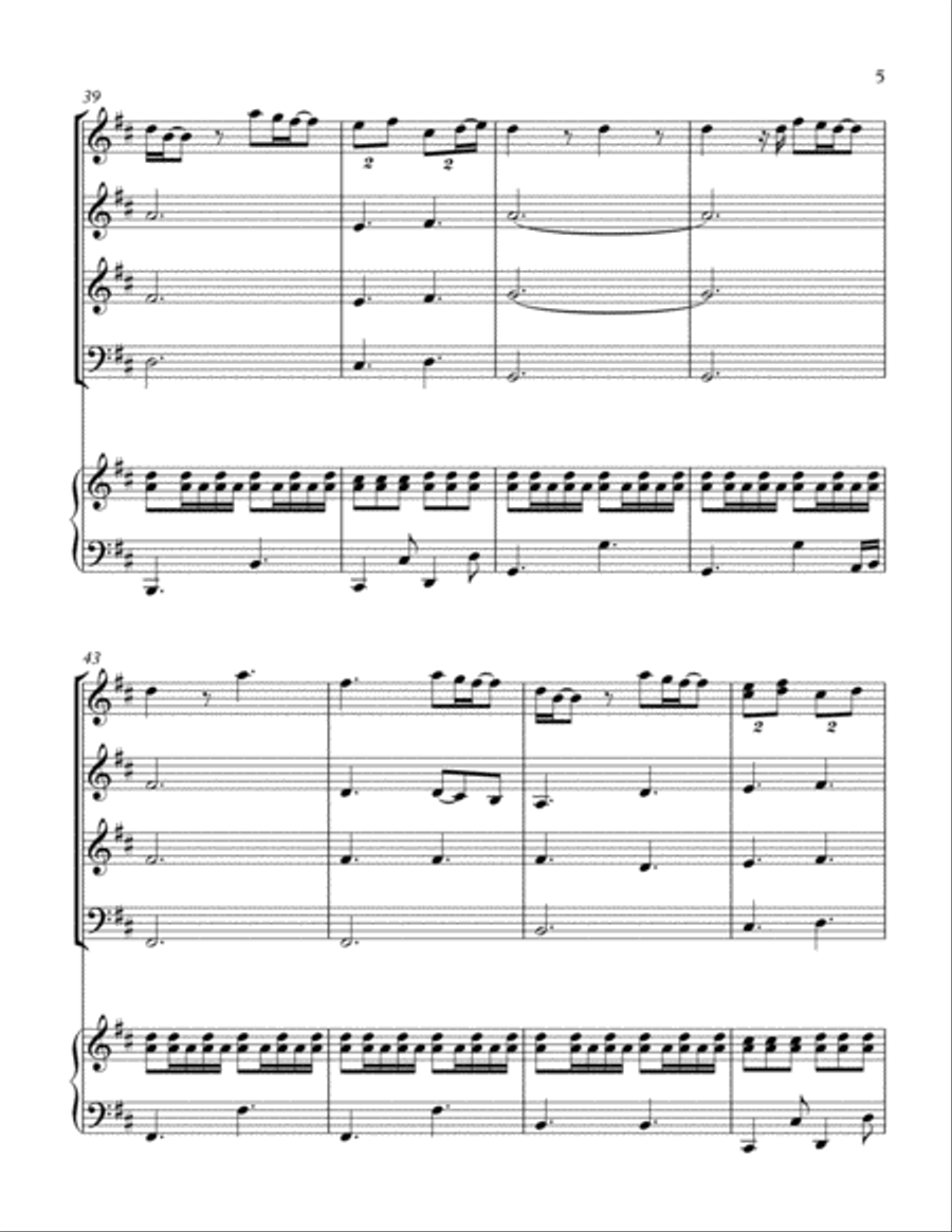 A Thousand Years Piano Trio scores gallery preview page 5