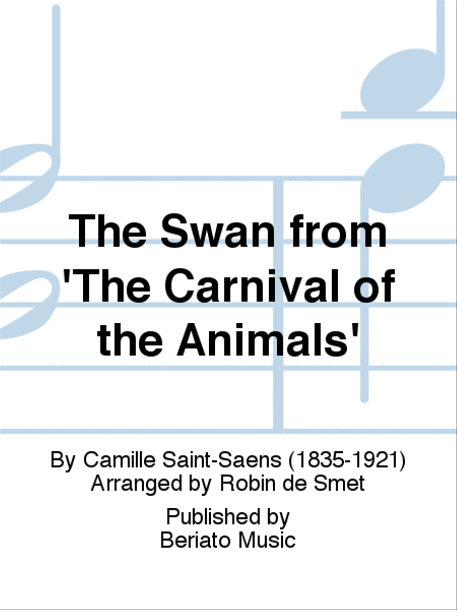 The Swan from 'The Carnival of the Animals' Piano Solo scores gallery preview page 1