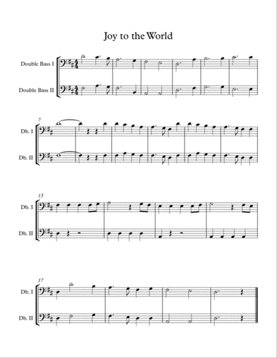 Easy Christmas Duets for Early Intermediate Bass Duet Volume 2 String Duet scores gallery preview page 2