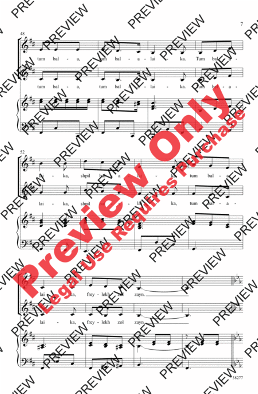 Tum Balalaika Tum Balalaika 2-Part scores gallery preview page 6