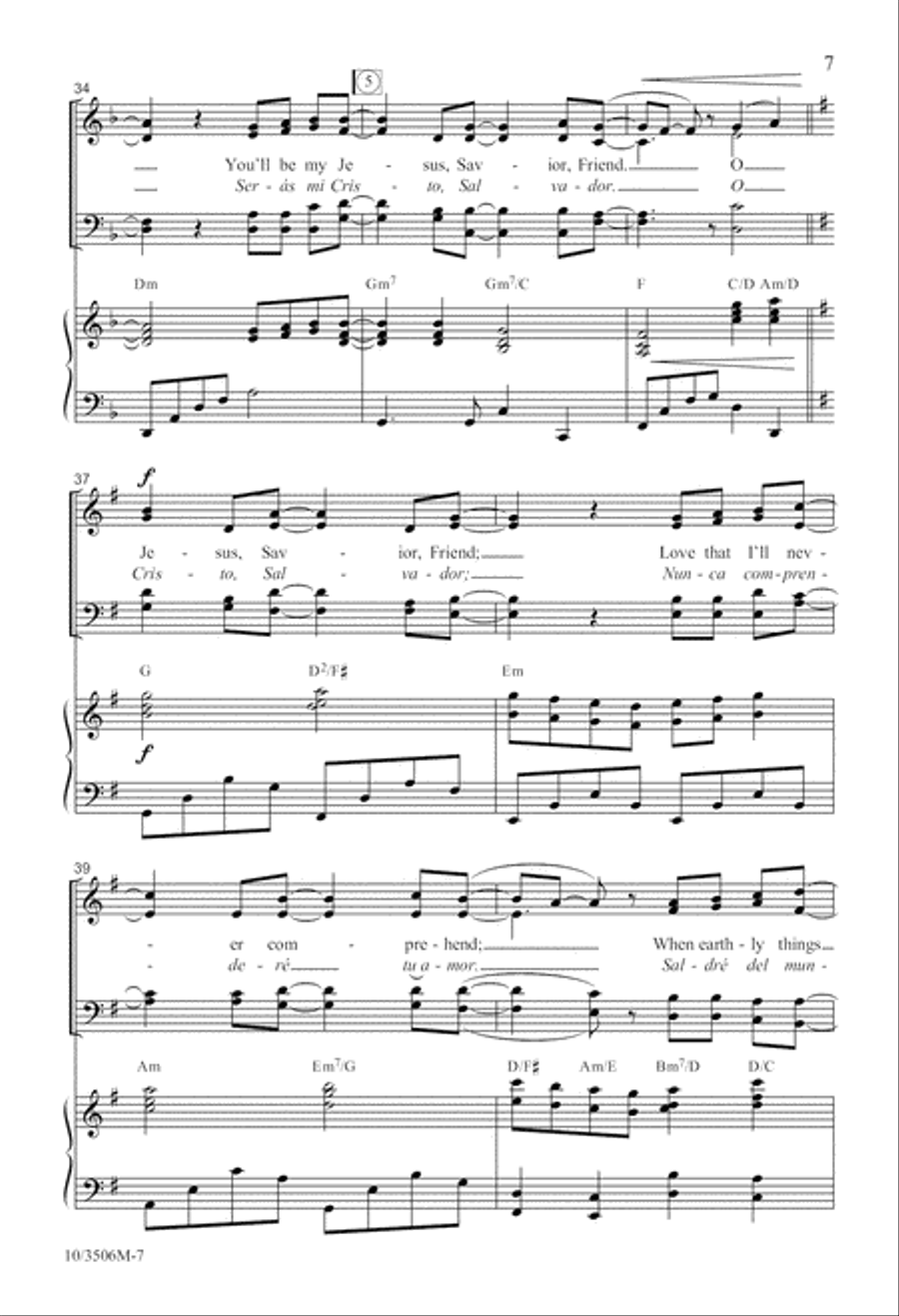 Jesus, Savior, Friend Jesus, Savior, Friend 4-Part scores gallery preview page 7
