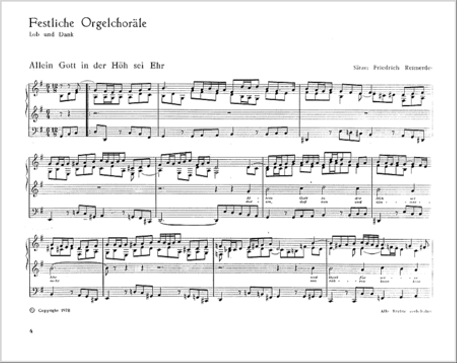 Festive Organ Chorales - Praise and Thanks