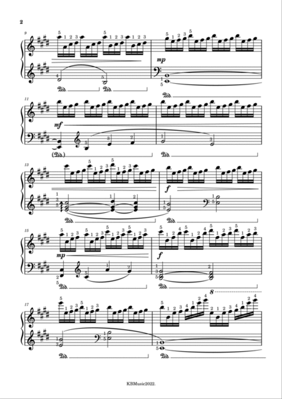 Spring Breeze Study in E Major Part scores gallery preview page 4