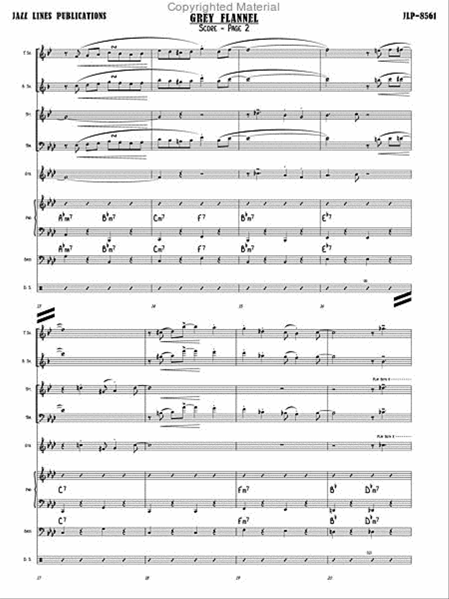 Grey Flannel Jazz Ensemble scores gallery preview page 5