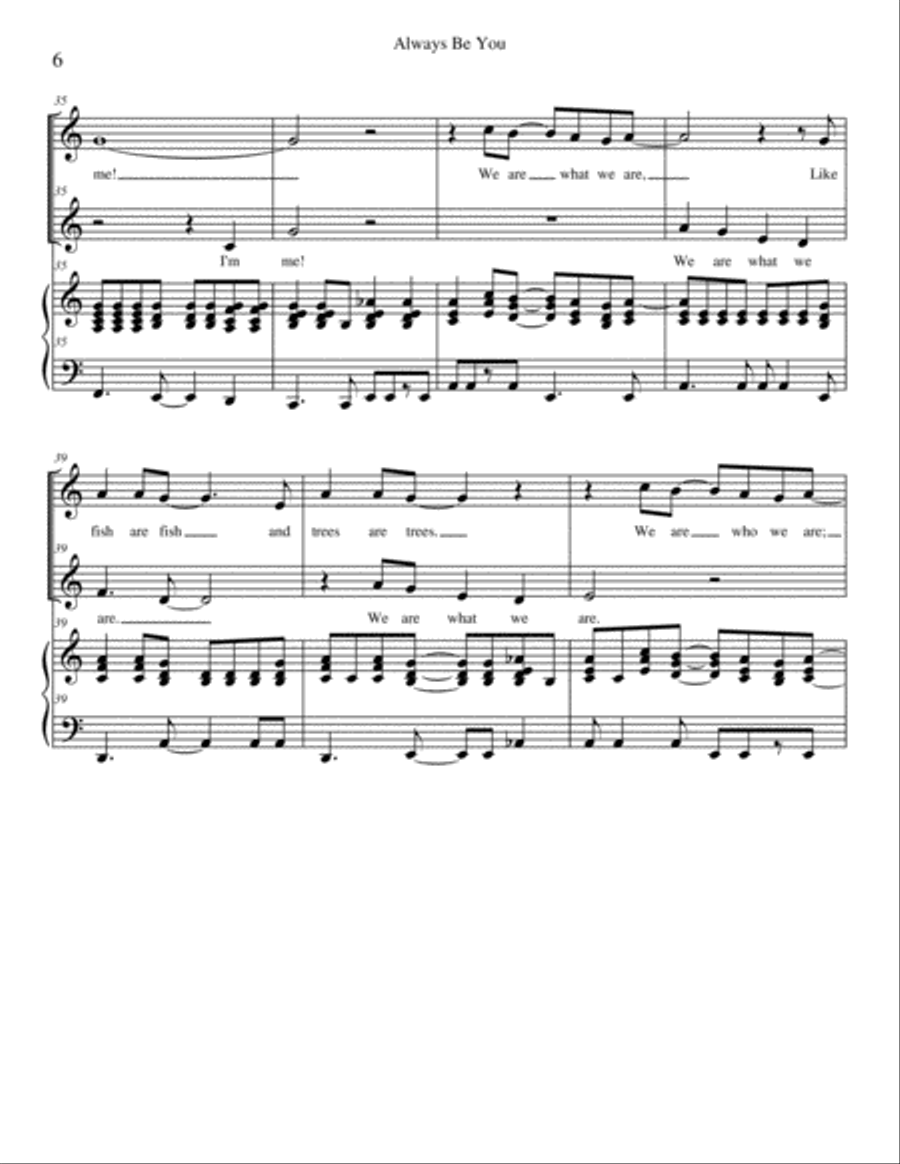 Always Be You 2-Part scores gallery preview page 6