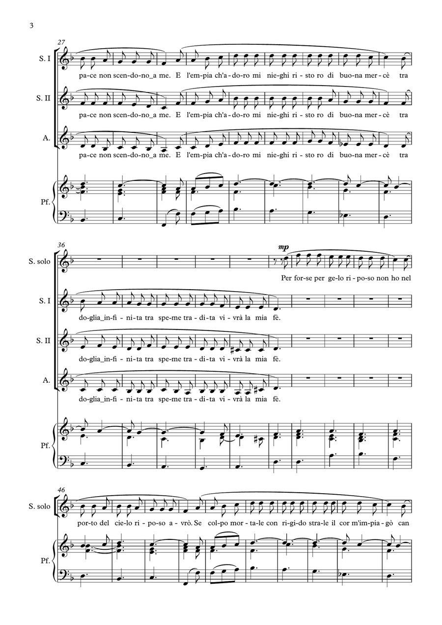 Si dolce è 'l tormento Si dolce è 'l tormento SSA scores gallery preview page 3