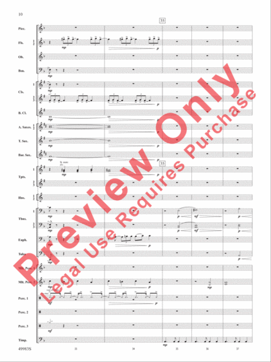 An Ancient World An Ancient World Concert Band scores gallery preview page 11