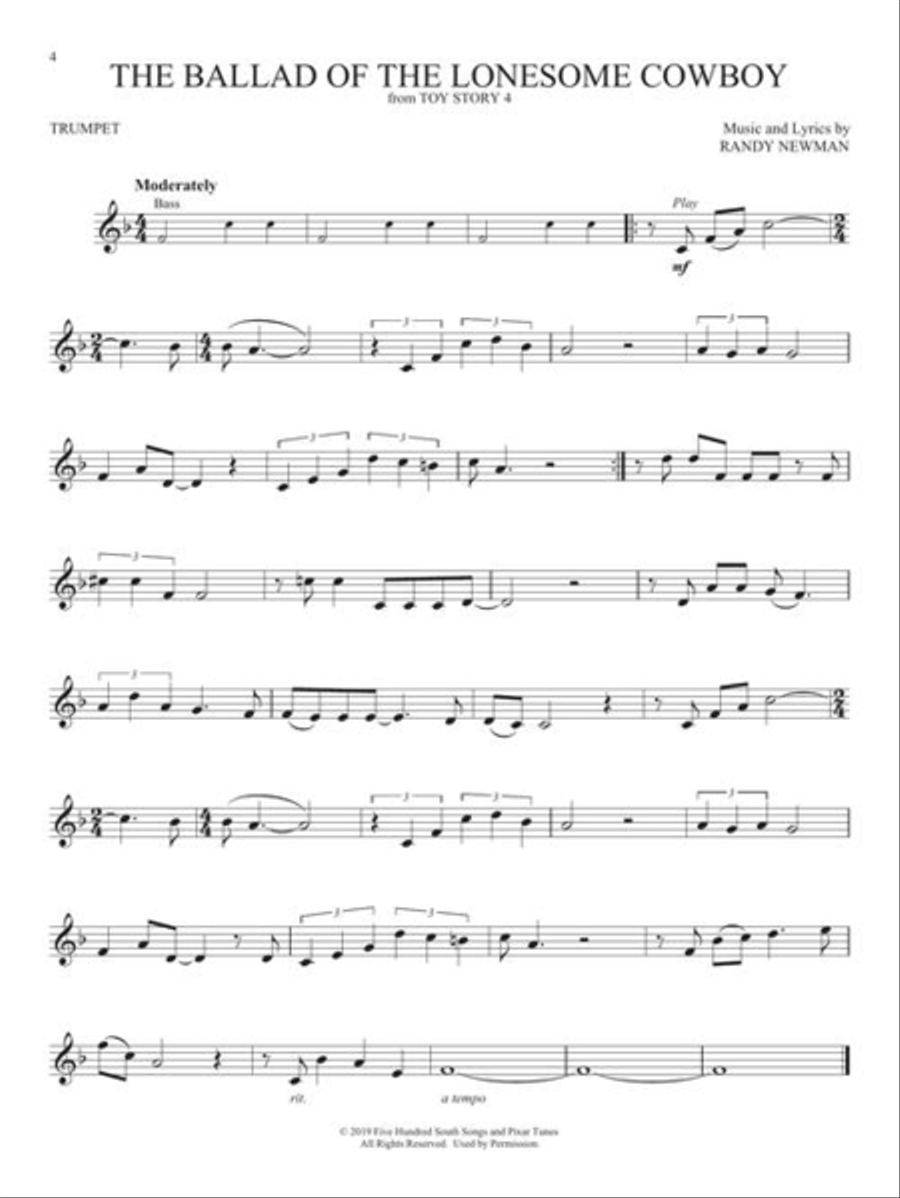 <br>Sheet music extract