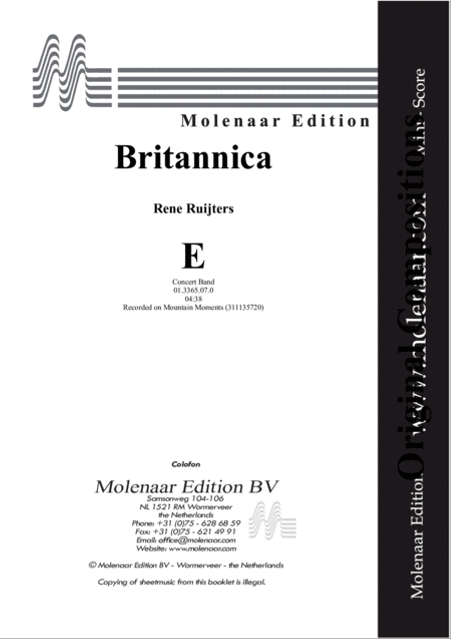 Britannica Britannica Concert Band scores gallery preview page 2