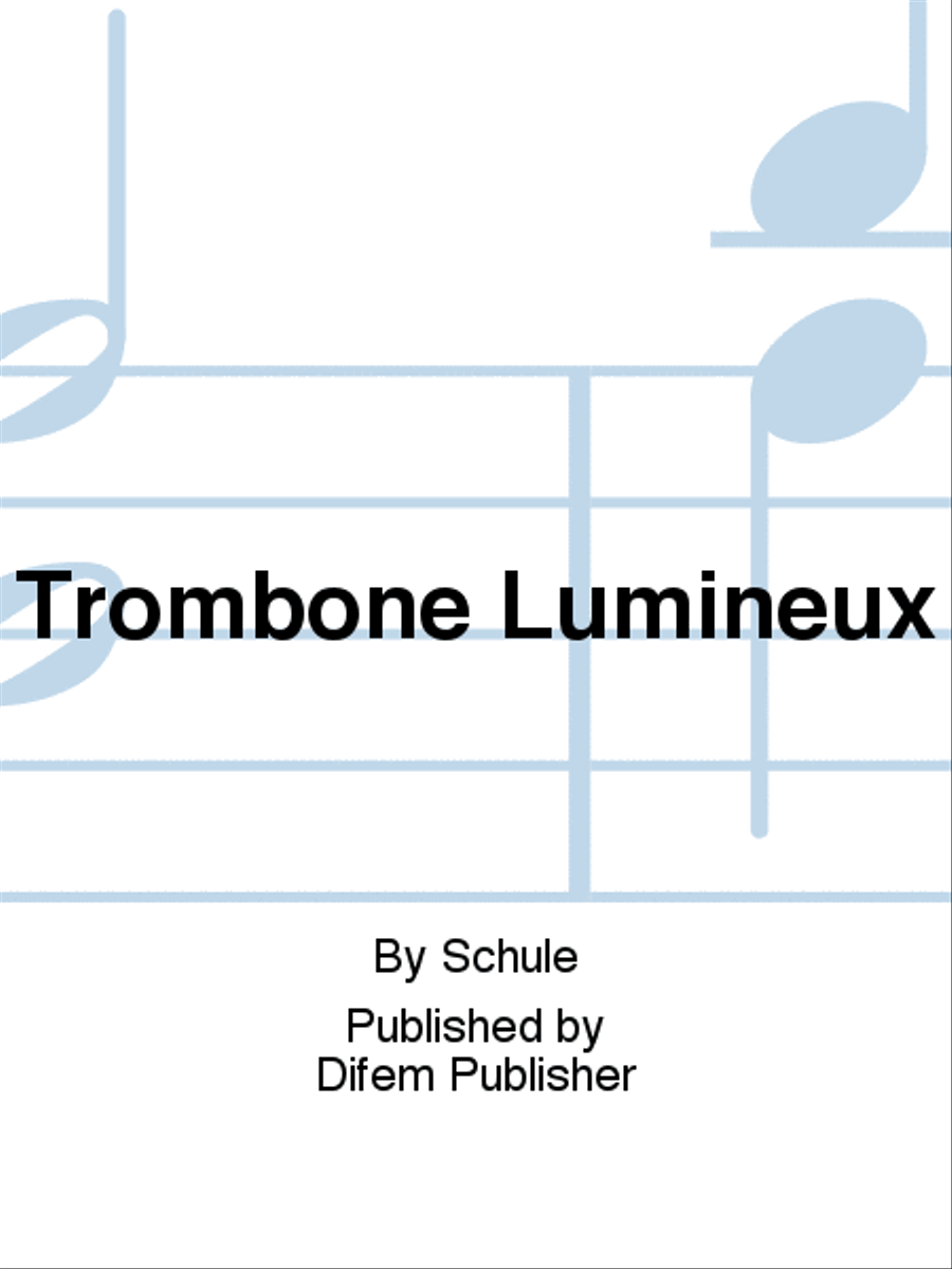 Trombone Lumineux Concert Band scores gallery preview page 1