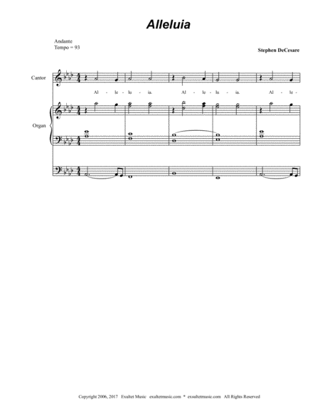 Alleluia (from "Mass of Saint Michael" - Choir/Vocal Score) image number null