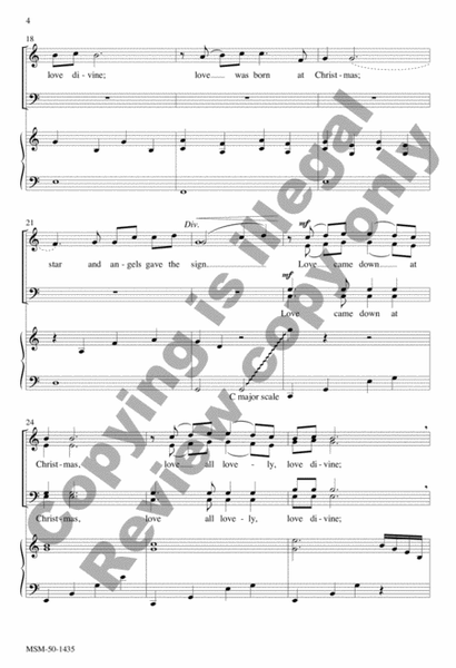 Love Came Down at Christmas (Choral Score) image number null