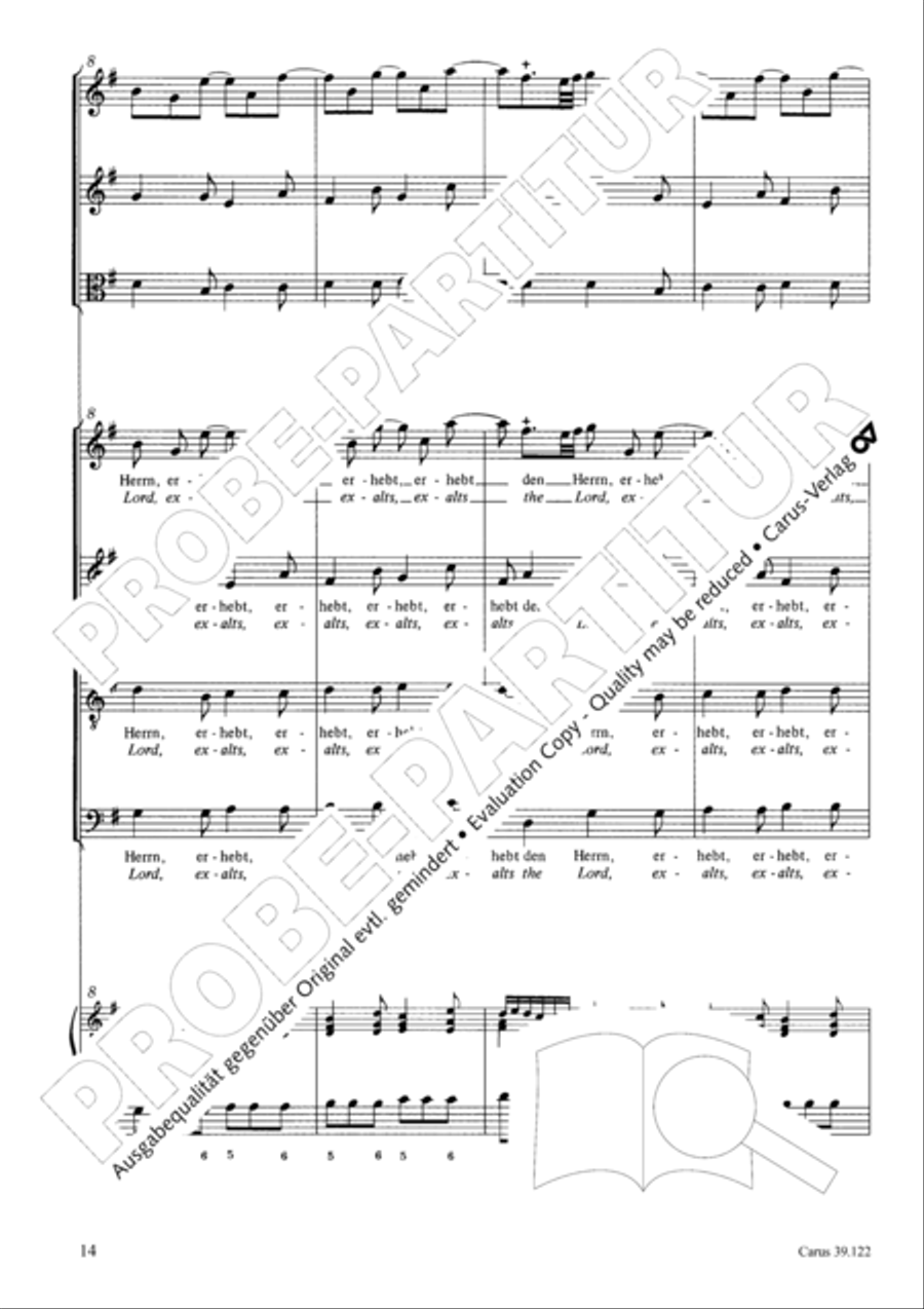 All my spirit exalts (With my spirit I praise the Lord) 4-Part scores gallery preview page 15