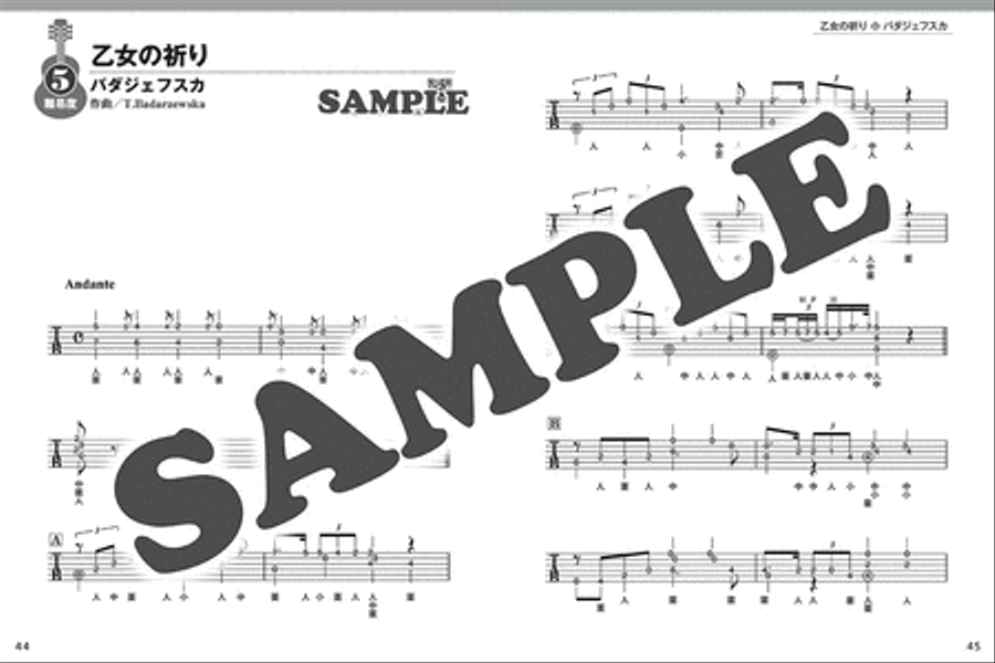 Classical Music arranged for Solo Guitar Late Intermediate Level Acoustic Guitar scores gallery preview page 4