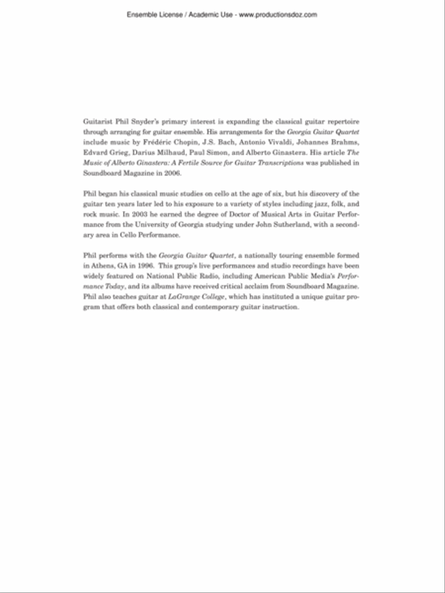 Étude, opus 10, no 3 Guitar Ensemble scores gallery preview page 2
