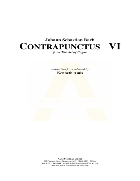 Contrapunctus 6 - STUDY SCORE ONLY