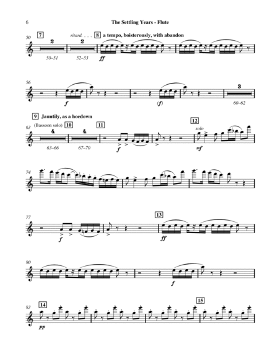 The Settling Years Choir scores gallery preview page 6
