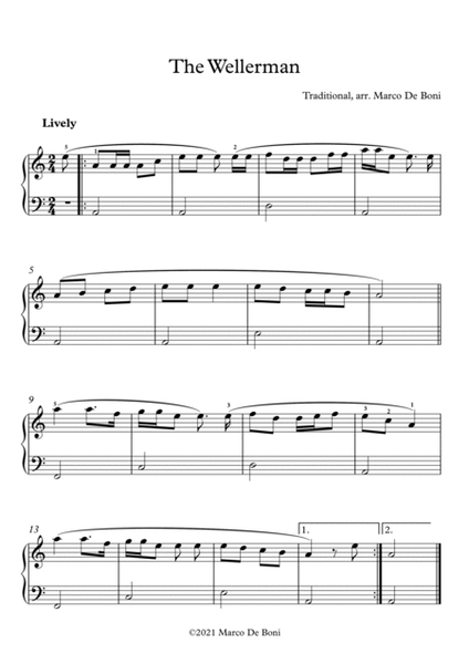 The Wellerman (Traditional Sea Shanty): easy piano arrangement image number null
