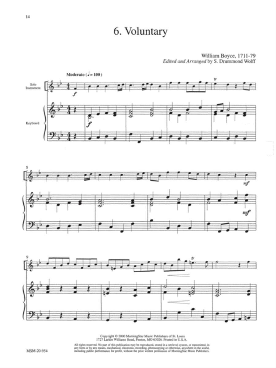 Voluntary Piano scores gallery preview page 1