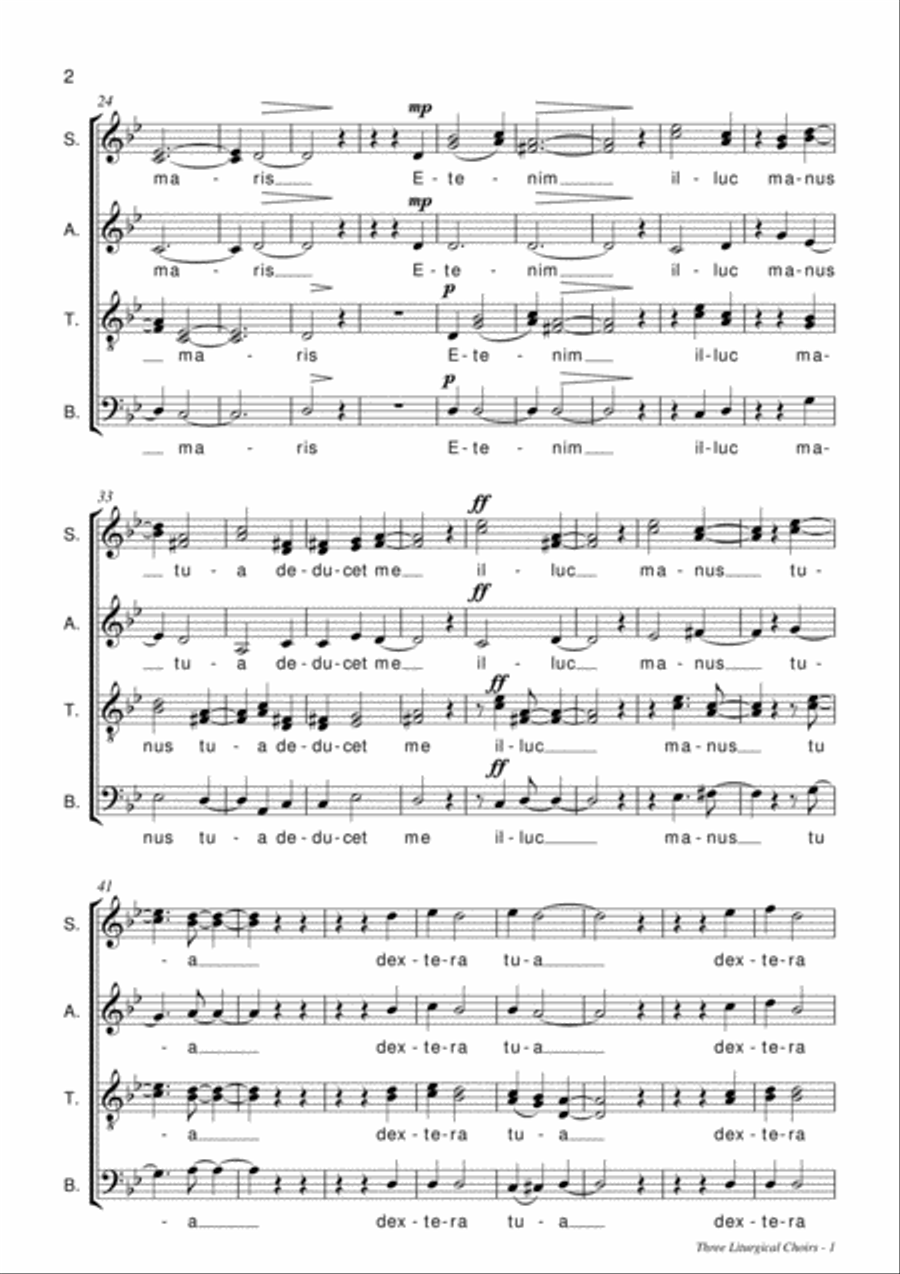 Three Liturgical Choirs: 1. Si sumpsero image number null