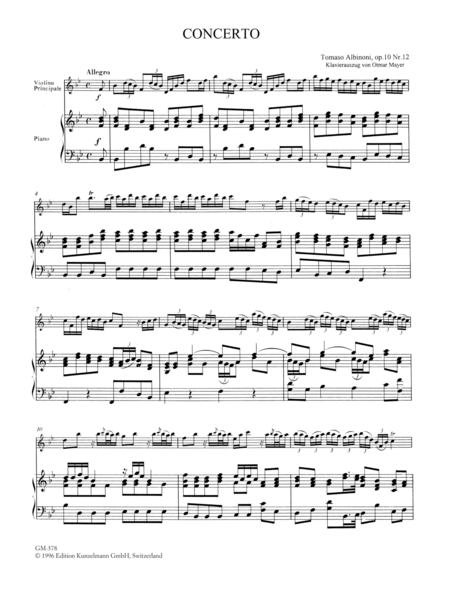 Concerto a cinque Op. 10/12