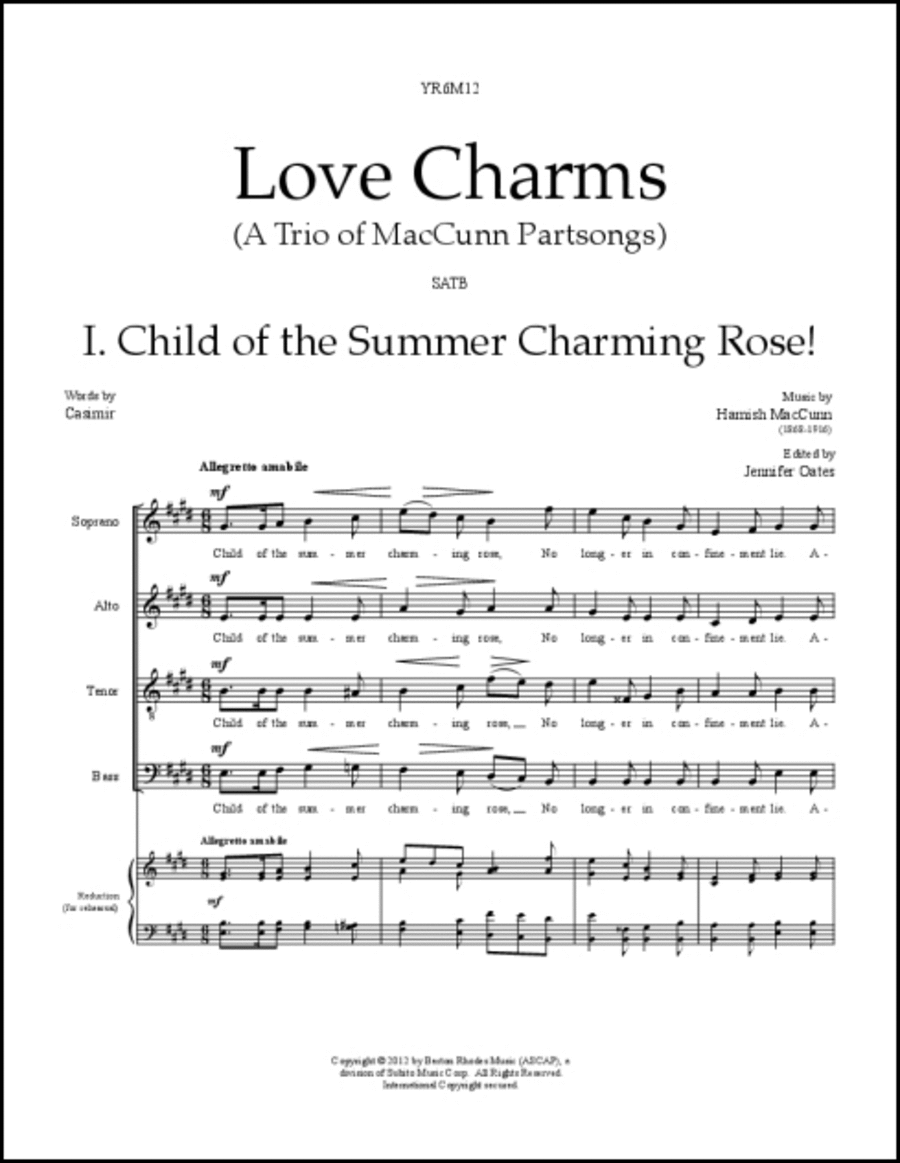Love Charms 4-Part scores gallery preview page 1