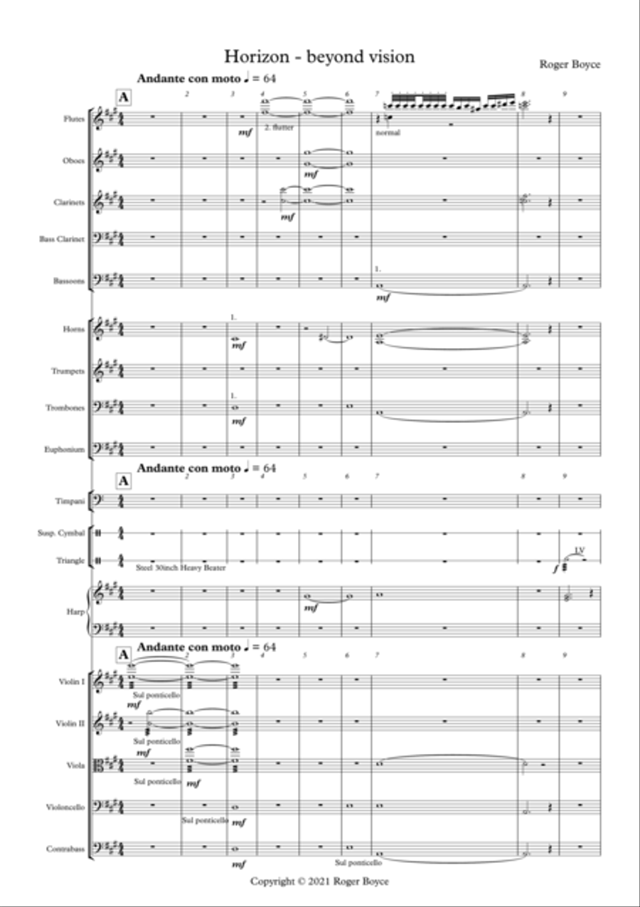 Horizon - Beyond Vision Full Orchestra scores gallery preview page 2