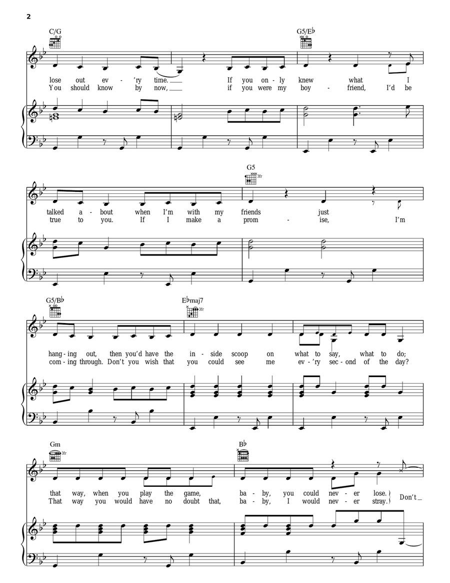 Fly On The Wall Fly On The Wall Piano, Vocal, Guitar scores gallery preview page 2