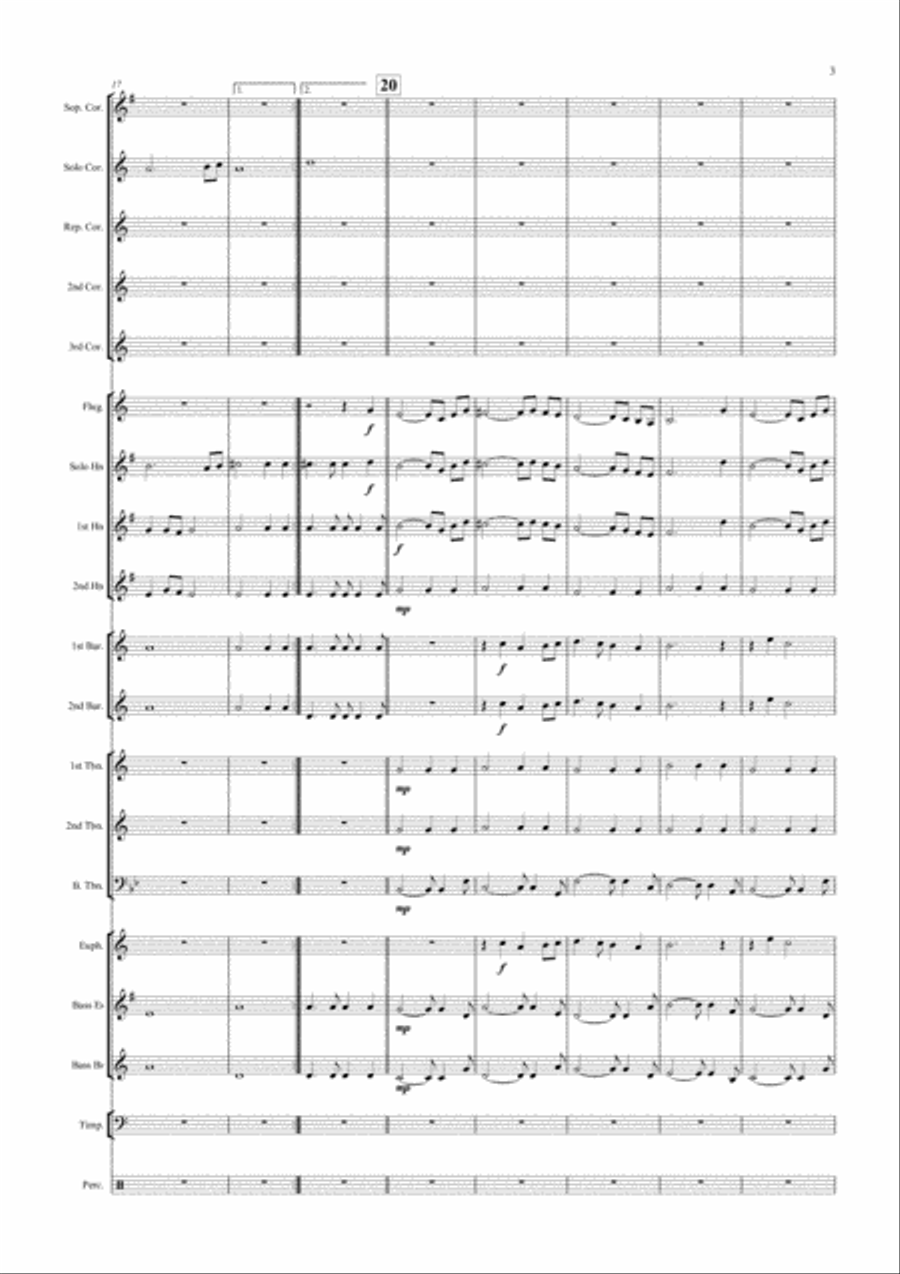 Ballad for Jeannie Brass Ensemble scores gallery preview page 3