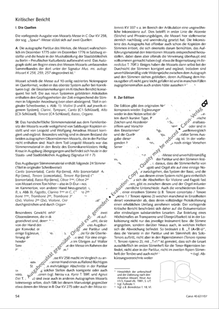 Mass in C Major 4-Part scores gallery preview page 63