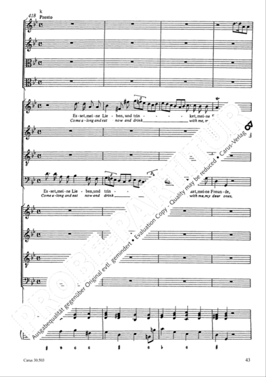 My beloved, you are fair (Meine Freundin, du bist schon) 4-Part scores gallery preview page 46