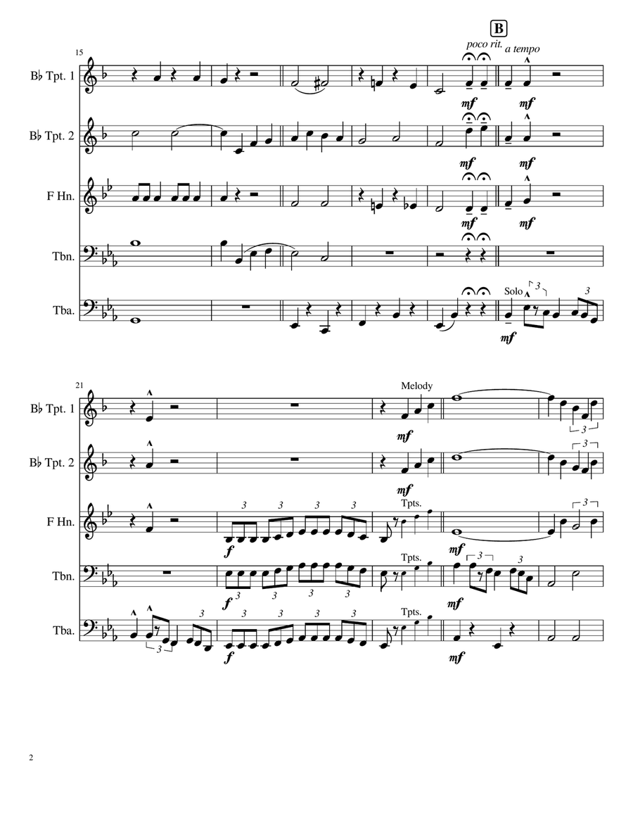 Blueberry Hill Brass Ensemble scores gallery preview page 2