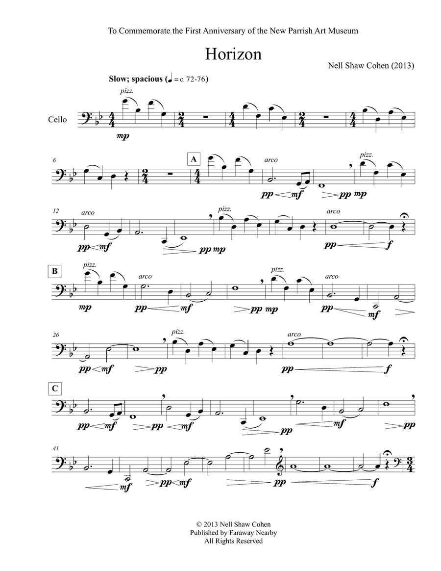 Horizon Cello Solo scores gallery preview page 2