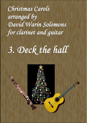 Book cover for Christmas Carols for clarinet and guitar No 3 Deck the Hall