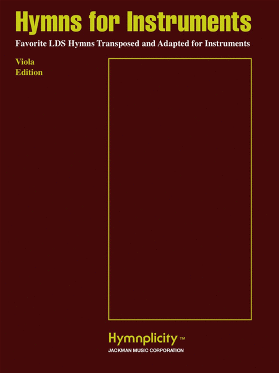 Hymns for Instruments - Viola Viola Solo scores gallery preview page 1