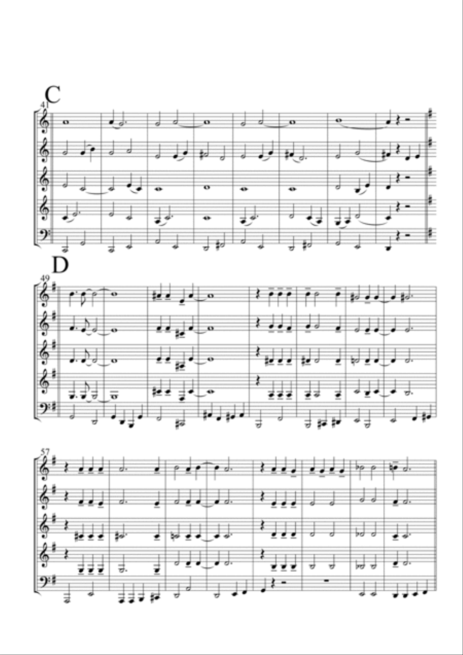 Mr. Sandman Brass Quartet scores gallery preview page 4